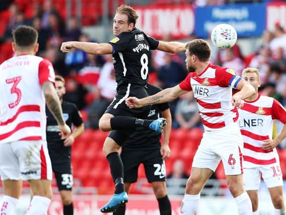 Brett Pitman offered a positive performance at Doncaster. Picture: Joe Pepler