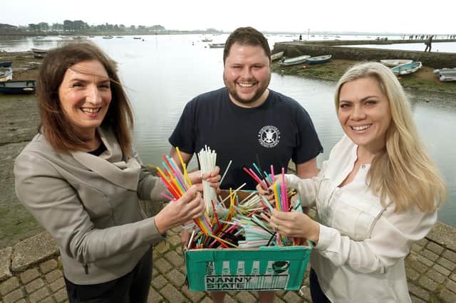 Lissie Pollard, Giles Babb and Bianca Carr, all of Final Straw Solent