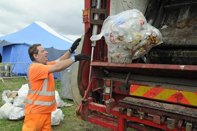 The big clean up begins on Southsea Common after the Victorious Festival. Contractor Nick Humphries. Picture Ian Hargreaves  (180827-1_clean)