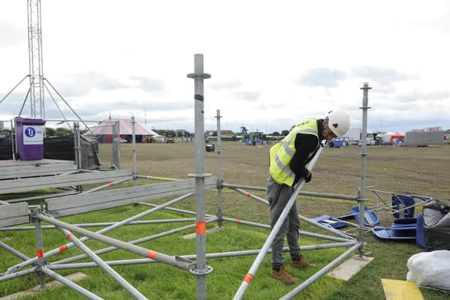 The big clean up begins on Southsea Common after the Victorious Festival. Picture Ian Hargreaves  (180827-1_clean)