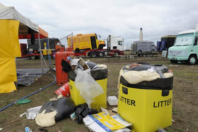 The big clean up begins on Southsea Common after the Victorious Festival. Picture Ian Hargreaves  (180827-1_clean)