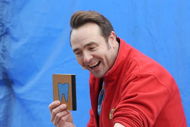 Childrens entertainer Silly Scott entertained the crowds at Port Solent.
