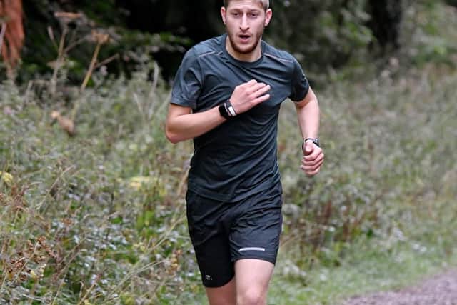 Adam Chant finished in first place at Queen Elizabeth parkrun