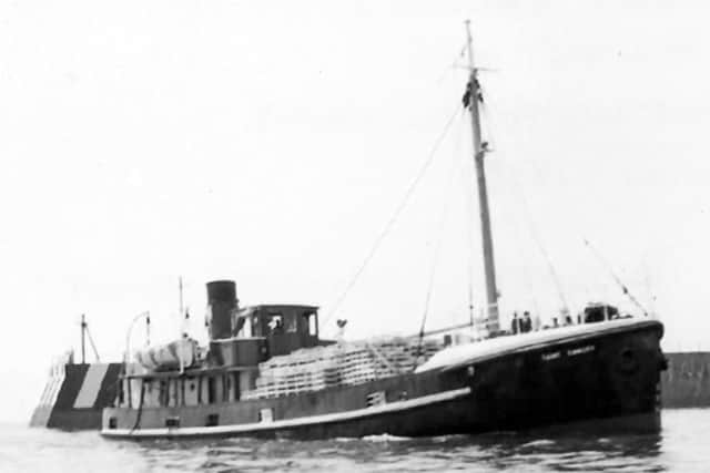 The freighter/coaster St Ernest, lost with all hands in the English Channel.
