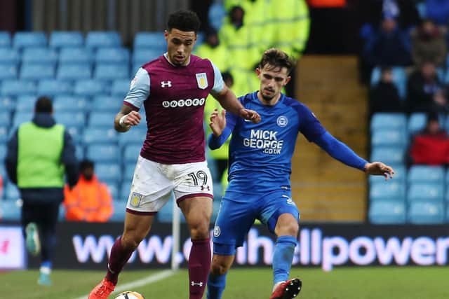 Pompey target Andre Green in action for Villa against Peterborough United last season