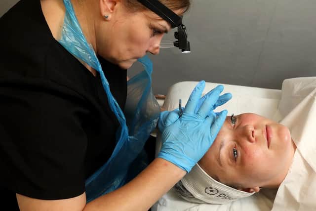 Paula Price gives a Million Dollar Facial to the News' business editor