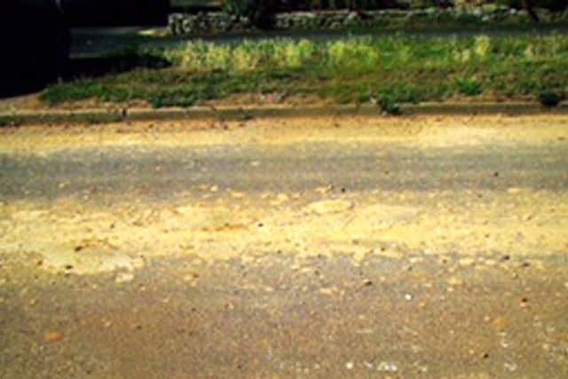 Soil on the roads. Picture: David Wiltshire