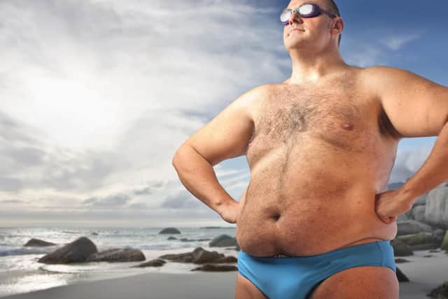 Blaise Tapp in his budgie smugglers (posed by model)