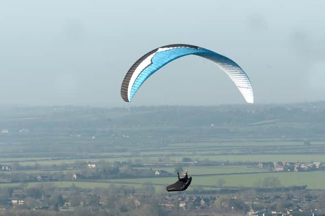 Stock photo of paragliders. Picture: Joanna Cross