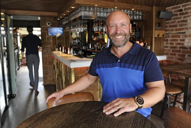Jason Parker in the bar at Becketts