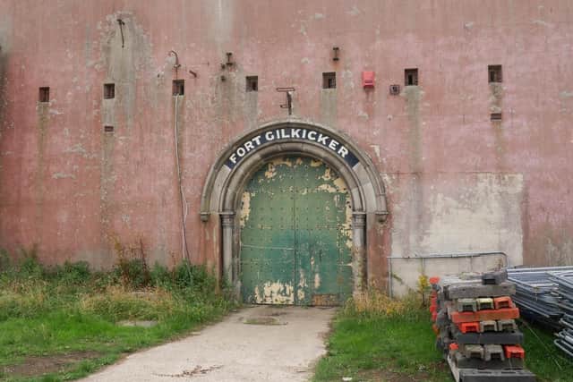 Work stopped at Fort Gilkicker earlier this month. Picture: Habibur Rahman