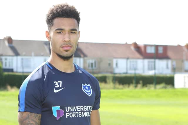New Pompey arrival Andre Green. Picture: Habibur Rahman