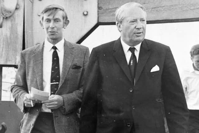 Former Evening News reporter Tim King attempting to get a story from Ted Heath. Picture: Tim King