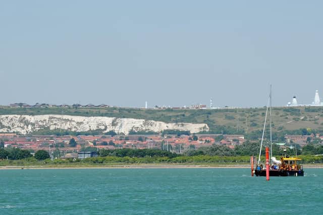 A view of Portsdown Hill from Portsmouth Harbour. Picture: Sarah Standing