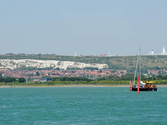 A view of Portsdown Hill from Portsmouth Harbour. Picture: Sarah Standing