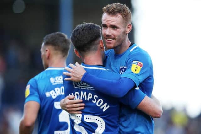 Ben Thompson and Tom Naylor are happy with the win / Picture: Joe Pepler