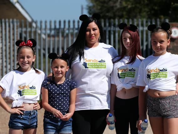 Kellie Oakey and her children, from left, Keira, 8, Raya, 10, Carly, 12, and Lilly, 10. Picture: Chris Moorhouse