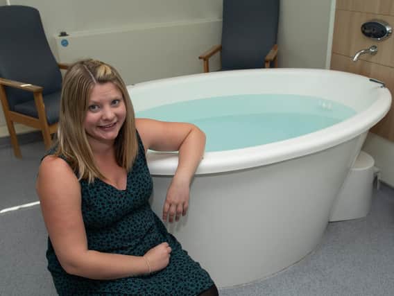 Becky Haddow from Stamshaw in the pool room at St Mary's Hospital. Picture: Vernon Nash