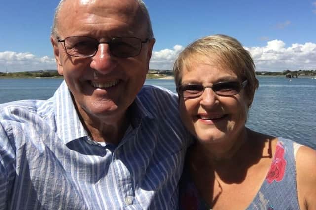 Lyn Lenaghan, 67, from Hayling Island, and her husband Andy. Lyn had a liver transplant earlier this year. She is sharing her experience as part of Organ Donation Week. Picture: QA Hospital