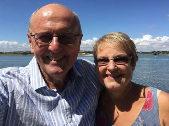 Lyn Lenaghan, 67, from Hayling Island, and her husband Andy. Lyn had a liver transplant earlier this year. She is sharing her experience as part of Organ Donation Week. Picture: QA Hospital