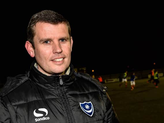 Pompey's head of academy performance and recruitment Dave Wright