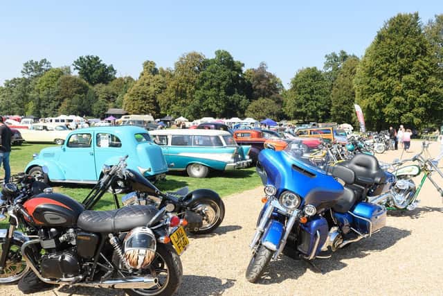Some of the motorcycles at the show Picture: Keith Woodland