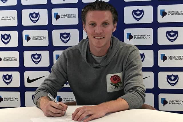 New Pompey signing Joe Mason. Picture: Portsmouth FC