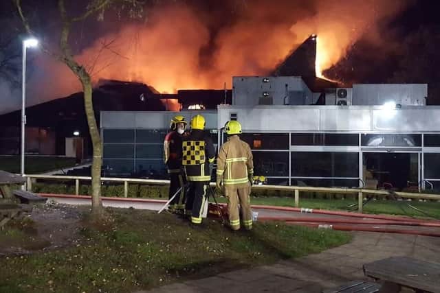 Firefighters at Fleet services in December 2016. Picture: Hampshire Fire and Rescue Service