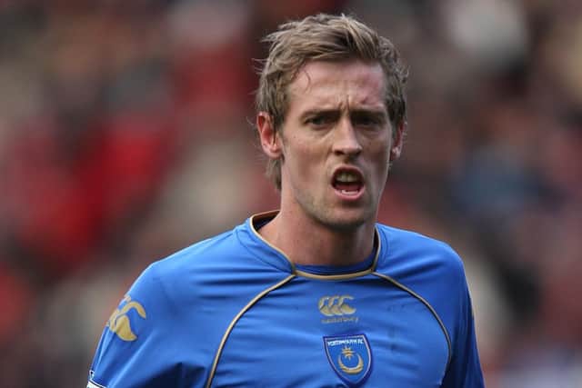 Peter Crouch during his Pompey days. Picture: PA