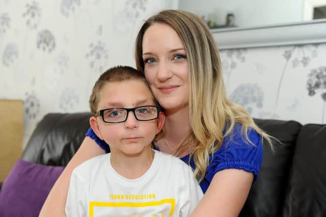 Charlie Oldfield and his mum Annie