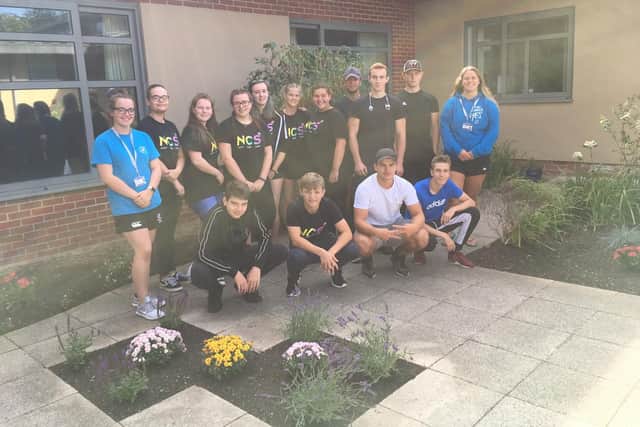 Young people from NCS spent two weeks helping transform the garden at St James' Hospital, in Portsmouth.