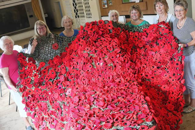 From left, Sally Kelly, Sue Palmer, Pat Beresford, Sylvia Philips, Kerry Jarman, Jan Grealish and Carol Carter. Picture: Neil Pugmire
