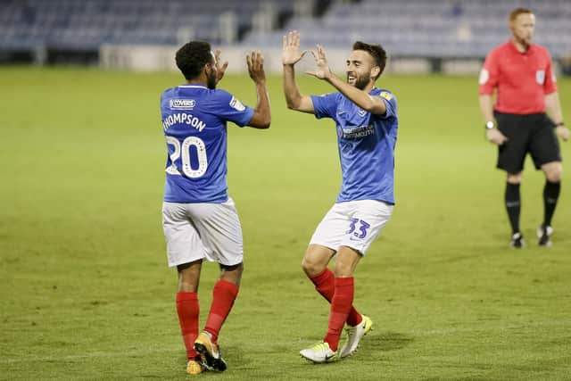 Ben Close, right, was Neil Allen's man of the match. Picture: Robin Jones/Digital South