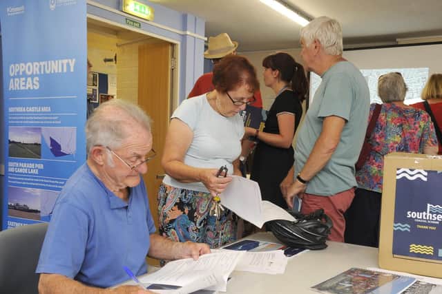 The first set of public consultations at the Eastney Community Centre
