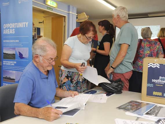 The first set of public consultations at the Eastney Community Centre