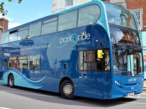 Park and Ride bus in Portsmouth