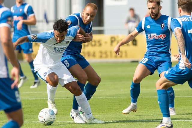 Theo Lewis got the opening goal for the Hawks. Picture: