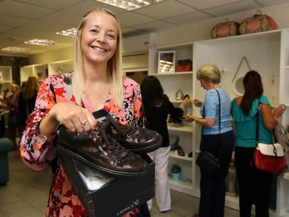 Amanda Kent in her new shoe shop, Solent Shoes, in Portchester. Picture: Chris Moorhouse