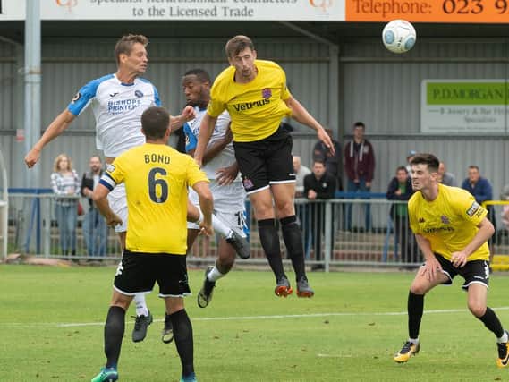 Hawks defenders will need to be on their game at Harrogate. Picture: Keith Woodland
