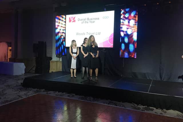 Overall winners Woods Travel Limited