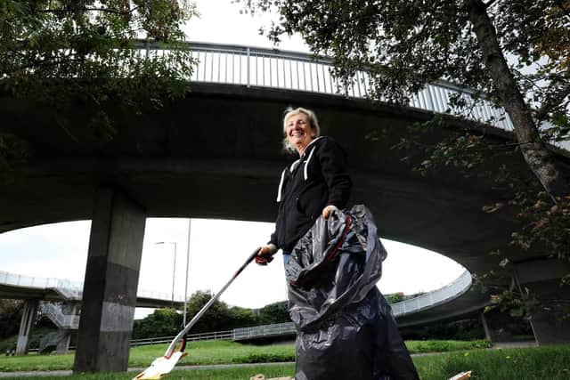 Caroline Cousins at work. Picture: Chris Moorhouse