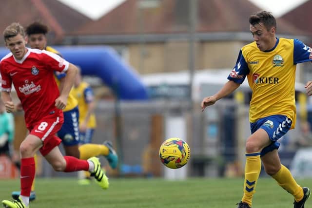 Ryan Pennery helped Gosport Borough progress. Picture: Chris Moorhouse
