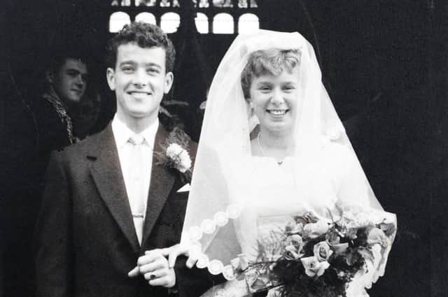 Janet and Gordon Spencer on their wedding day in 1958.