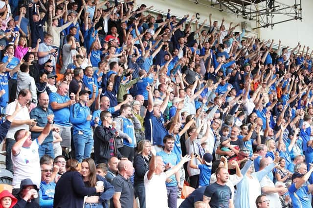 More than 2,100 Pompey fans will travel to Peterborough. Picture: Joe Pepler