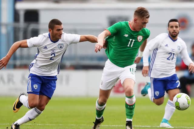 Ronan Curtis on Republic of Ireland under-21 duty