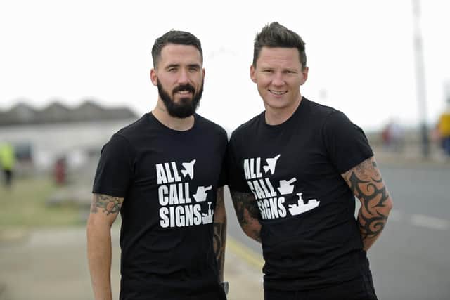 Daniel Arnold and Stephen James, founders of armed forces support network All Call Signs. Photo: Ian Hargreaves