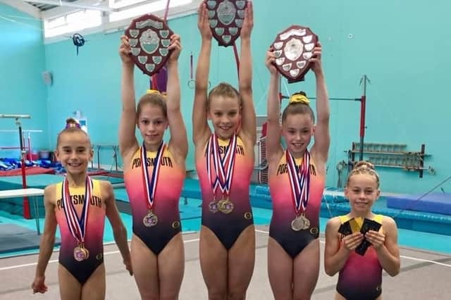 It was a great competition for the Portsmouth gymnasts
