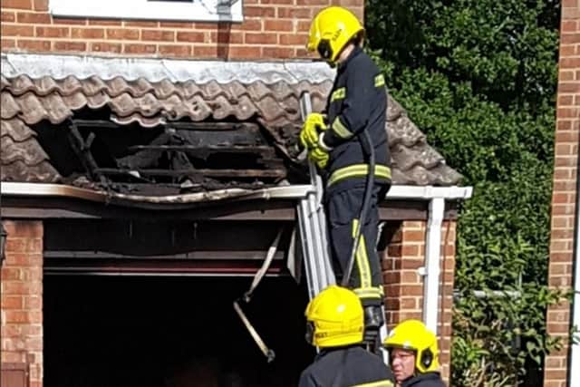 Firefighters were called to the scene this morning. Picture: Hampshire Fire and Rescue Service