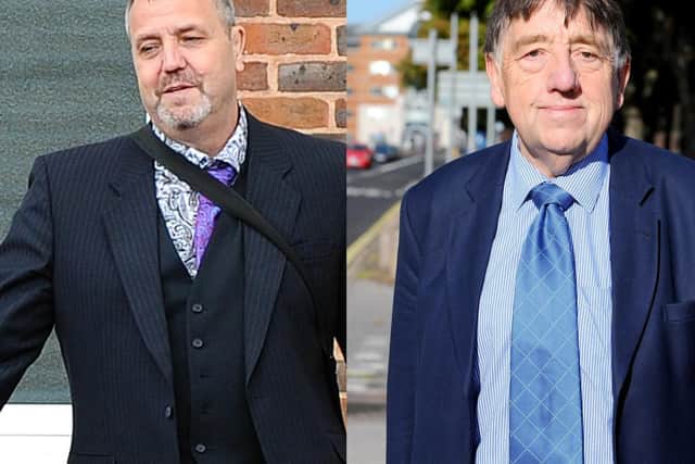 Anthony Martin, left, who was accused of assaulting Michael Evans, right. Pictures: Sarah Standing