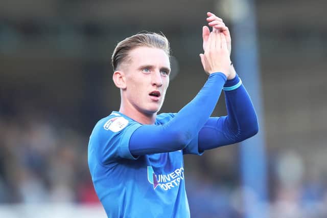 Ronan Curtis is back for Pompey to face Peterborough. Picture: Joe Pepler